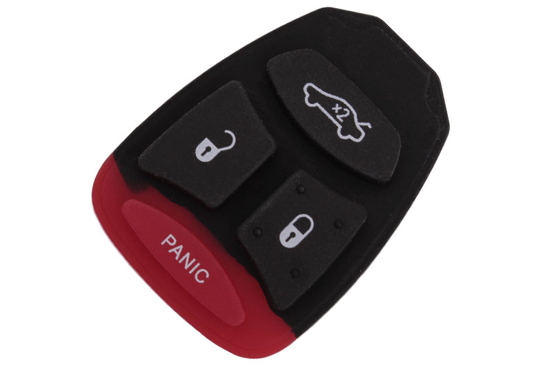 Кнопки для ключа Jeep, 3 кнопки + паника