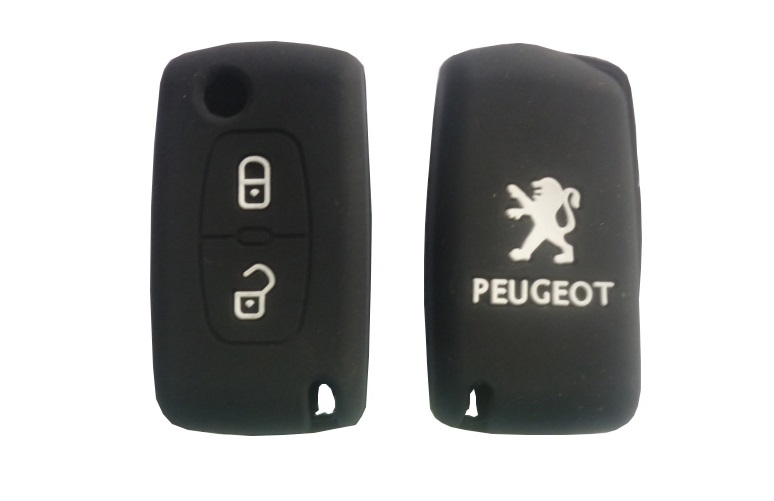Чехол силиконовый для ключей Peugeot