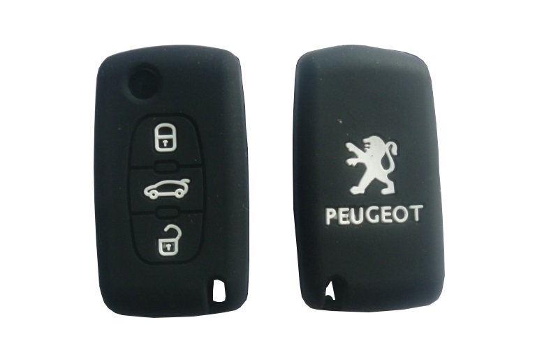 Чехол силиконовый для ключей Peugeot