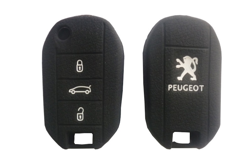 Чехол силиконовый для ключей Peugeot
